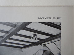 Interior, Andover Theological Seminary, Cambridge, MA, 1911, Litho. Allen & Collens.