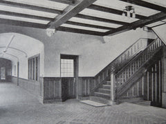 Interior, Andover Theological Seminary, Cambridge, MA, 1911, Litho. Allen & Collens.