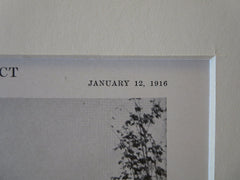 S.F. Peters Estate Bldgs., Islip, L.I., NY, 1916, Lithograph. Alfred Hopkins