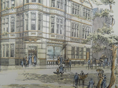 Oxford Buildings, Colwyn Bay, Wales, 1897, Original Plan. Booth, Chadwick, Porter.