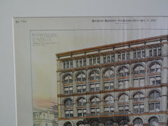 Boston Building, Denver, CO, 1889, Original Plan. Andrews & Jaques.