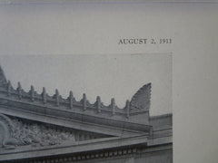 Thames National Bank, Norwich, CT, Rowe & Keyes, 1911, Lithograph