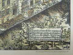 Reconstruction, Wood Street & Philip Lane, London, UK, 1883, Original Plan. I & I Belcker.