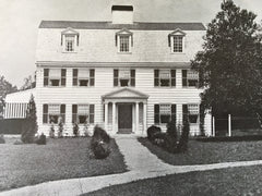 Exterior, House of E.L. Cutter, Esq., Milton, MA, 1916, Lithograph. Harry B. Little