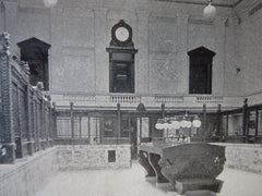 Thames National Bank, Norwich, CT, Rowe & Keyes, 1911, Lithograph