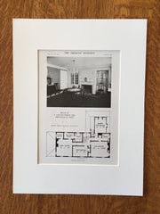 House of F. Lincoln Pierce, Newtonville, MA, 1916, Lithograph. Derby & Robinson