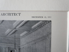 Interior, Cumberland County Courthouse, Portland, ME, 1911, Litho. Lowell