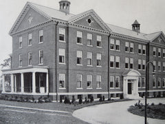 Providence City Hospital, Providence, RI, 1911, Lithograph. Martin & Hall
