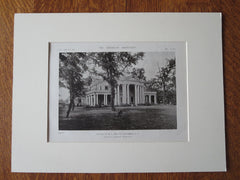 M.C. Heath House, Columbia, SC,  1916, Lithograph. Edwards & Sayward
