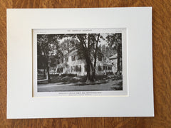 Exterior, House of F. Lincoln Pierce, Newtonville, MA, 1916, Lithograph. Derby & Robinson