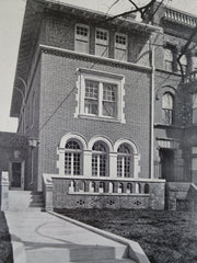 H. Cornell Wilson House, Washington DC, 1911, Lithograph. Appleton P. Clark, Jr.