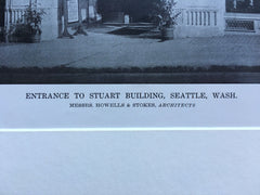 Stuart Building, Seattle, WA, Howells & Stokes, 1916, Lithograph