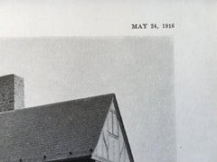 House of Hugh Reilly, Montgomery County, MD, 1916, Lithograph. A.P. Clark.