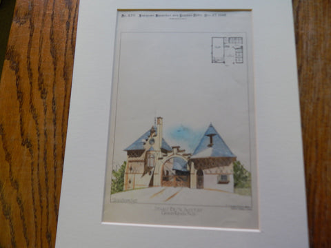 Stable, Mr. Sweet, Grand Rapids, MI 1892. Original Plan. T. Roney Williamson.
