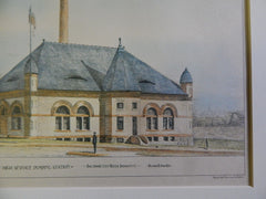Eastern High Service Pumping Station, Baltimore, MD, 1890, Original Plan. Jackson C. Gott.