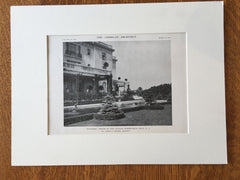 Regina Rothschild House, Deal, NJ, 1916, Lithograph. Albert S. Gottlieb