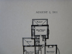 Philip Herrmann House, Washington DC, 1911, Lithograph. Appleton P. Clark, Jr.