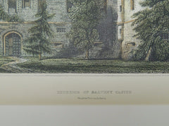 Exterior of Balveny Castle, Dufftown, Scotland, 1890, Original Plan.