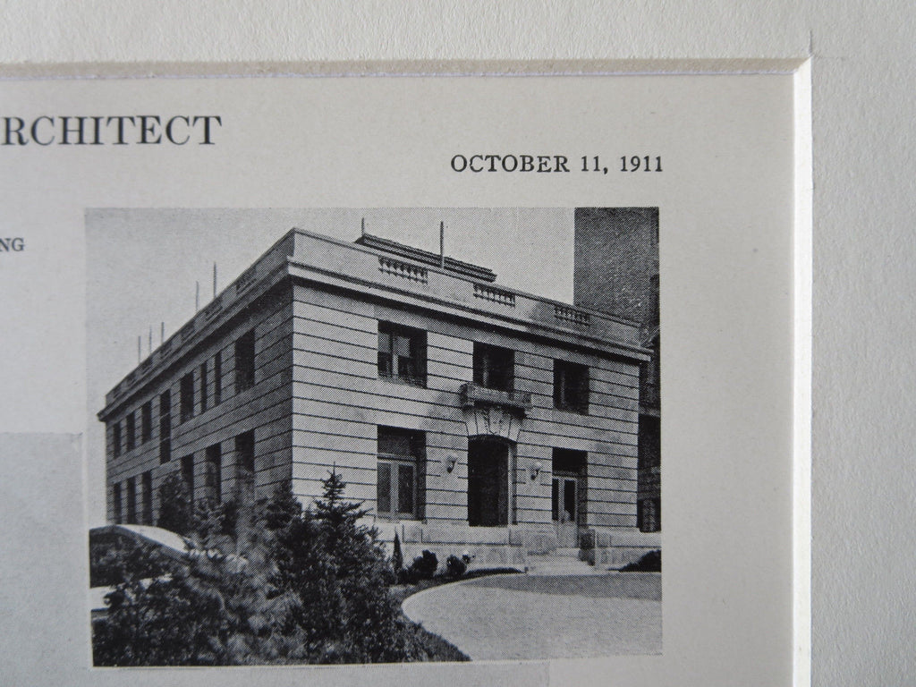 Rockefeller Institute for Medical Research, NY, 1911