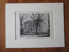 Cumberland County Courthouse, Portland, ME, 1911, Lithograph. Guy Lowell.