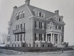 Philip Herrmann House, Washington DC, 1911, Lithograph. Appleton P. Clark, Jr.