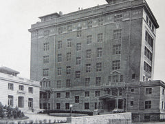 Rockefeller Institute for Medical Research, NY, 1911, Lithograph. York & Sawyer