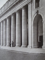Entrance, Union Passenger Station, Richmond, VA, 1916, Litho. John Russell Pope