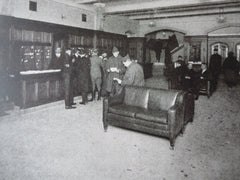 Interior, Central YMCA Building, Minneapolis, MN, 1916, Lithograph. Long