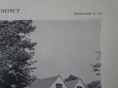 Jay Cooke Country House, Philadelphia, PA, 1911, Lithograph. Wilson Eyre