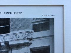 Stuart Building, Seattle, WA, Howells & Stokes, 1916, Lithograph