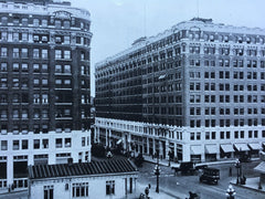 Metropolitan Buildings, 4th Ave, Seattle, WA, 1916, Lithograph. Howells & Stokes.