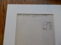 Stable, Mr. Sweet, Grand Rapids, MI 1892. Original Plan. T. Roney Williamson.