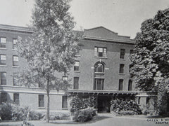 Nurses' Home, General Hospital, Buffalo, NY, 1911, Lithograph. Green & Wicks