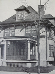 H.S. Griffin House, Buffalo, NY, 1911, Lithograph. Green & Wicks