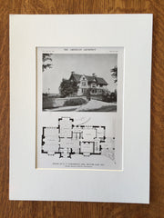 House of D.P. Lamareaux, Esq., Beaver Dam, WI, 1916, Lithograph.  Brust & Philipp