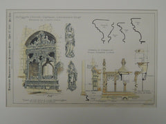 Chancel, St. Mary's Church, Cartmel, Lancashire, England, 1897, Original Plan. E. Eldon Deane.
