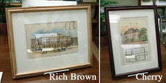 Large Frame 12 by 16 inches, Rich Brown